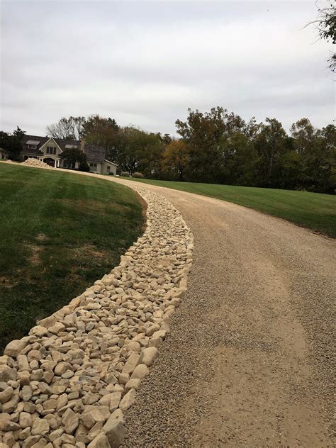 Driveway rock. Project Summary. Stake out the path of the driveway. Clear grass or topsoil from staked area. Calculate cubic yardage of gravel needed for each driveway layer. Schedule and prepare site for... 