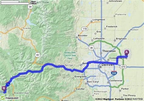 Driving Directions from Denver to Copper Mountain