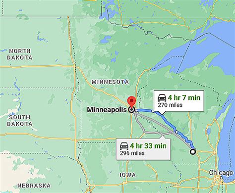 Driving Directions from Indianapolis to Minneapolis