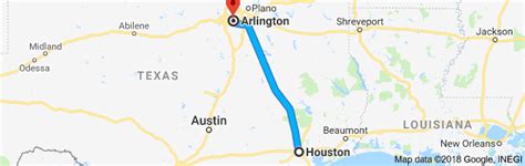 Driving Distance from Arlington, TX to Grapevine, TX