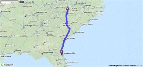 Driving Distance from Charlotte, NC to Orlando, FL - Travelmath