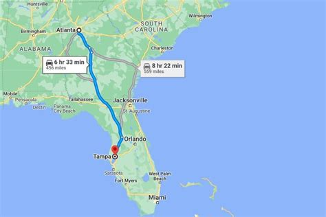 Driving Distance from Hazlehurst, GA to Tampa, FL