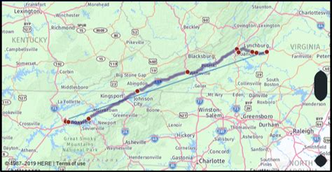 Driving Distance from Lynchburg, VA to Durham, NC - Travelmath