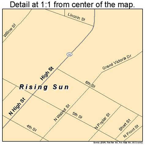 Driving Distance from Richmond, IN to Rising Sun, IN