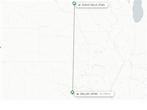 Driving Distance from Sioux Falls, SD to Dallas, TX - Travelmath