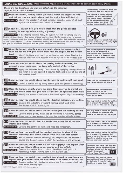 Driving Test Questions Europe
