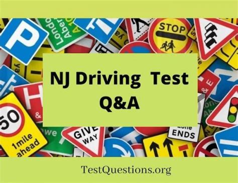 Driving Test Questions Nj Pdf