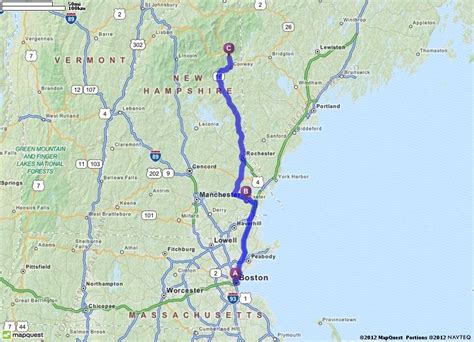 Driving Time from Concord, NH to Boston, MA - Travelmath