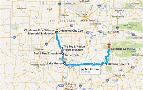 Driving Time from OKC to Tahlequah, OK - Travelmath