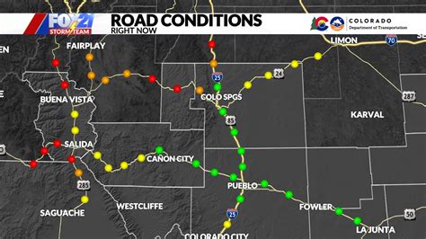 Colorado Springs Status, Road Closure with live updates