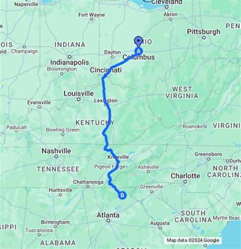 Driving directions from Gainesville, FL to Helen, GA