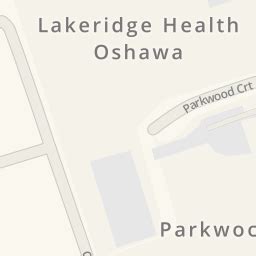 Driving directions to Lakeridge Health Oshawa, 1 Hospital Crt, Oshawa …