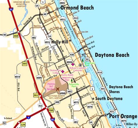 Driving directions between Daytona Beach, FL and Desti
