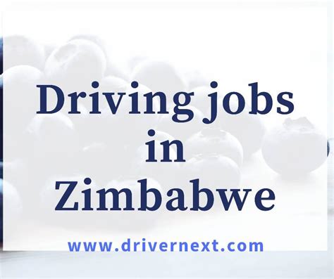 Driving jobs in zimbabwe 2023. .  ...