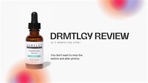 Drmtlgy review - exposed. I have tried various moisturizers throughout the years and I have to say this one is my favorite so far. It is lightweight yet moisturizing. It goes on easily ... 