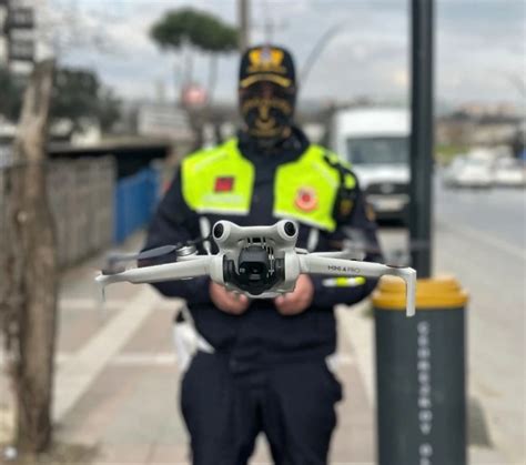 Dron destekli uygulamada sürücülere ceza yağdıs
