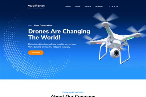 Drone Photography Website Template
