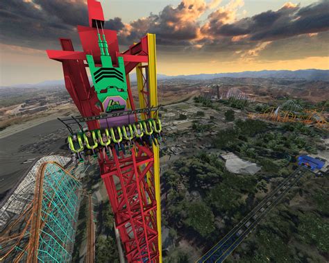 Drop of doom. Frog Overview. Experience the world’s tallest vertical drop ride. Soar 400 feet high and experience a brief pause before dropping at speeds of up to 85 mph on LEX LUTHOR: Drop of Doom. Source: Undercover Tourist. 