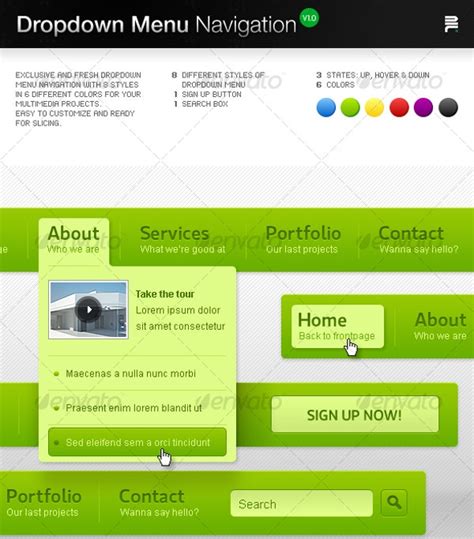 DropDown Menu Designs 15+ Free CSS, JS Format Download