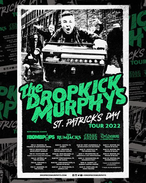 Dropkick murphys tour. Music video for "Ten Times More" from the forthcoming album "This Machine Still Kills Fascists" - Out September 30.PRE-ORDER & PRE-SAVE the album - https://d... 