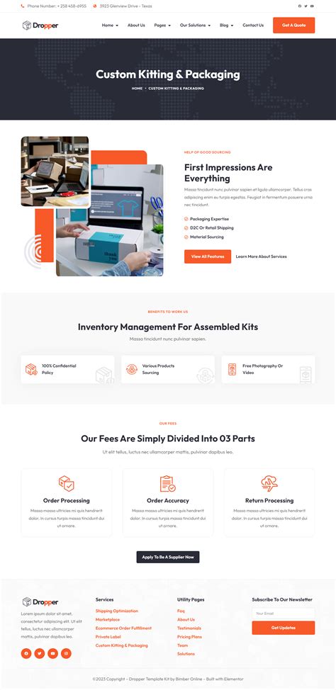 Dropper Elementor Template Envato Forums