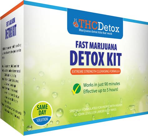 Drug detox kits. Cannabis drug detox kits typically come in liquid form and claim to flush your system in as little as five hours, depending on the cost of the test. The idea behind most drug detox kits is to boost your metabolism, helping you pass urine faster and rid your body of metabolites before testing. Although this seems like a sound strategy, there is ... 