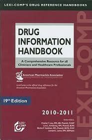 Drug information handbook 19th edition lacy. - Panasonic dmp bd75 service handbuch reparaturanleitung.