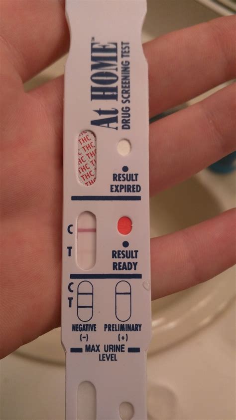red or pink line adjacent should be in the test region (T). This negative result indicates that the drug concentration is below the detectable level. *NOTE: The shade of red in the test line region (T) will vary, but it should be considered negative whenever there is even a faint pink line. POSITIVE: One red line appears in the control region .... 