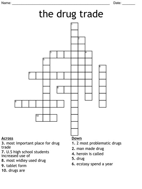 Drug trade nyt crossword. Things To Know About Drug trade nyt crossword. 