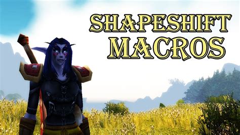 Druid shapeshift macros.  No I&rsquo;m not going Mar 10, 2025 · Welcome to...