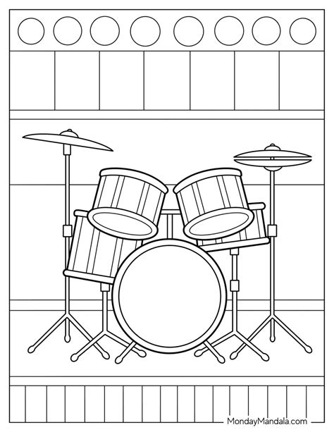 Drum Coloring Shee