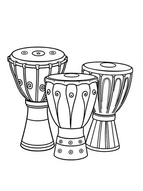 Drums Coloring Page
