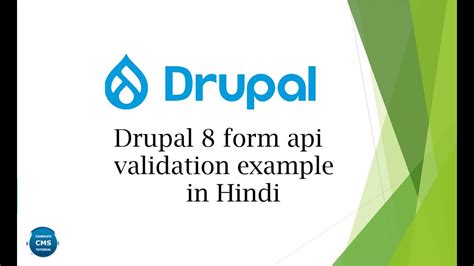 Drupal 8 form api example. YouTube