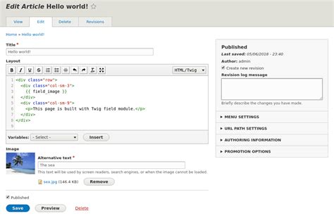 Drupal 8 twig if boolean field. field_myfield.  AND even then: Learn how...