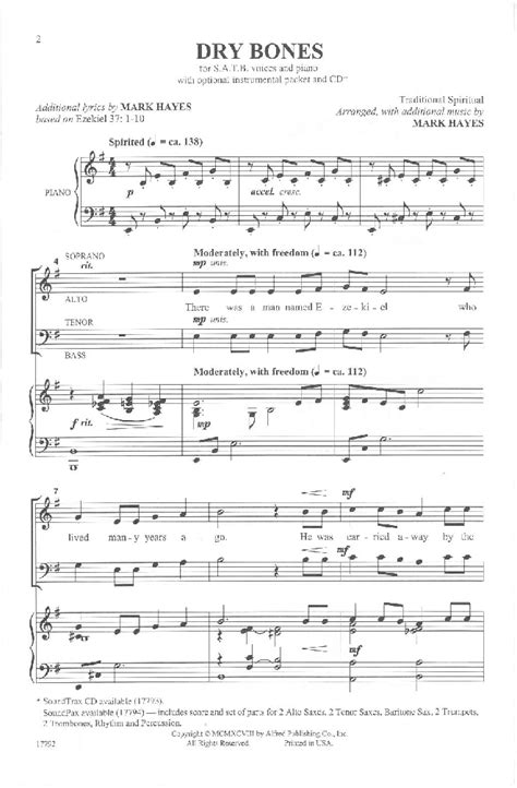 Dry Bones (arr. Mark Hayes) – Score & Sound - YouTube