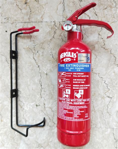 Dry Powder 1 Kg Fire Extinguisher With Steel Wall Bracket …