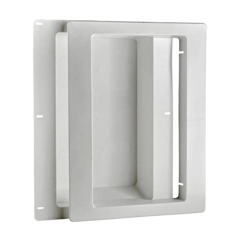 Shipping Dimensions. 18.00 H x 12.13 W x 5.11 D. Shipping Weight. 1.625 lbs. Return Policy. Regular Return (view Return Policy) The Recessed Dryer Vent Box allows the dryer to be pushed up against the wall of the laundry room instead of having to be positioned 5 in. to 6 in. away in order to accommodate the dryer duct.. 