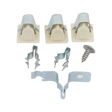 Door Catch Kit Specifications. This part replaces your appliances latch (Door Latch Kit, Door Catch, Dryer Door Latch Kit). On your appliance you will find both a strike and a catch. The strike is mounted on the body of the dryer, while the catch is mounted on the dryer door. These two parts work together to keep your dryer door closed. . 