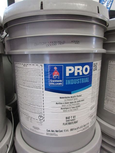 Worried about overspray when painting ceilings and joists? Spray away, then sweep away. ... Pro Industrial™ Waterborne Acrylic Dryfall is designed for professional airless spray application to interior ceilings and wall areas that ... To learn more contact your local Sherwin-Williams Sales Rep or Call 800-524-5979. Ratings & Reviews {{ctrl .... 