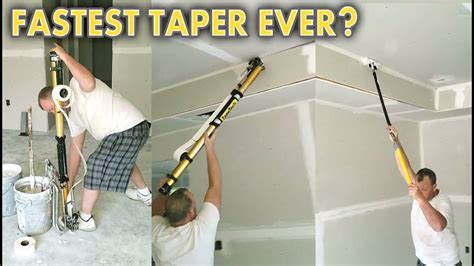 Drywall Taper Working Overtime - YouTube