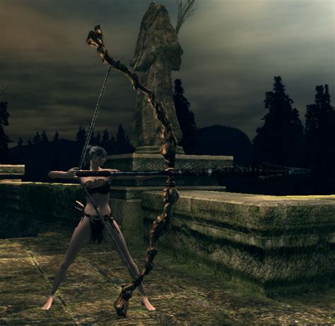 Ds1 bows. The most effective paths for bows are those that add magic damage or fire damage. Lightning bows aren't as good, because there isn't an arrow that can help increase that damage. A chaos +5 composite bow, with fire arrows, is very effective. Note that whichever wiki you're looking at is incorrect. Bows can be made fire and chaos. 