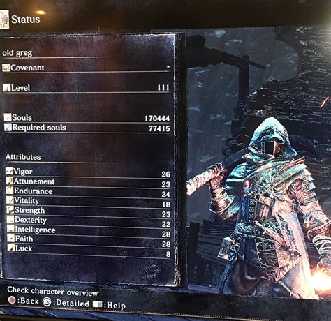 Ds1 pyromancy build. Give something up i.e. souls. He's the pyromancer you free in the depths that later sells pyromancy to you at firelink shrine. if you get the chaos fireball and go to him he'll ask you to tell him where you got it. If you answer 'yes' he'll go to blight town to try and get the chaos fireball but fails and goes hollow. 