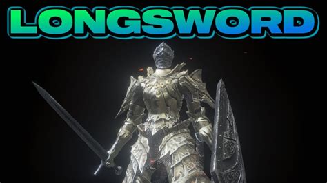 Ds3 longsword. A balanced, widely-used standard straight sword. Inflicts reliable standard damage, as well as high thrust damage. Skill: Stance. While in stance, use normal attack to break a foe's guard from below, and strong attack to slash upwards with a forward lunge. 