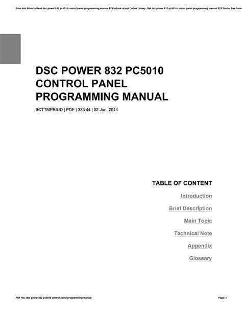 Dsc power 832 pc5010 control panel programming manual. - Lettres de prosper mérimée à madame de montijo.