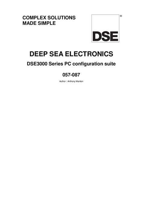 Dse3110 configuration suite pc software manual. - Honda concerto workshop manual 1990 1991 1992 1993 1994.