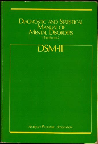 Dsm iii diagnostic and statistical manual of mental disorders third edition. - Die verspätete nation.  über d. polit. verführbarkeit bürgerl, geistes..