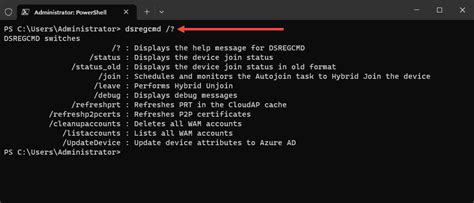 Dsregcmd exe status.  Run the following command: dsregcmd.  You’ll see whethe...