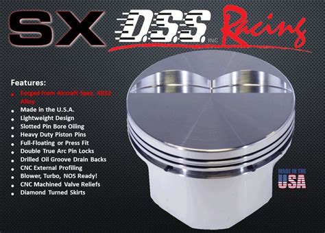 Dss sx pistons.  Select exactly what you want.  These high-performance pistons ...