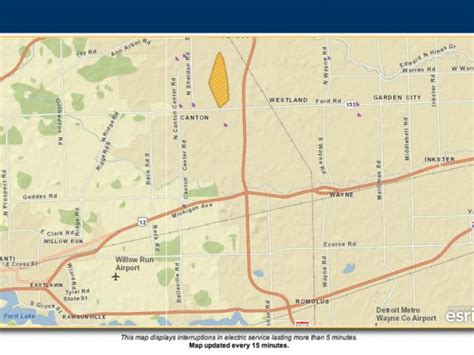 Dte outage map canton mi. A live wire that has found its ground may lie silently, but it is still dangerous. Report a downed power line online, on the DTE Energy Mobile App or call us immediately at 800.477.4747. Cable or ... 