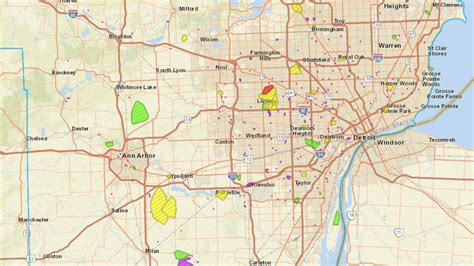 Include DTE Energy's toll-free number, 800.477.4747. Call this number and use our automated system to report power outages or downed power lines. You may also report a power problem online from a location that has power or by using the DTE Energy Mobile App to report an outage from your mobile device. . Dte outage map taylor